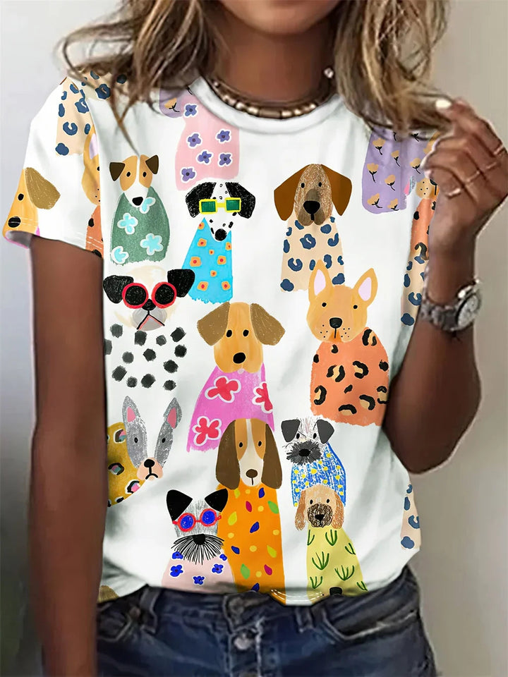 Elsy - Elegant Shirt With Animal Print