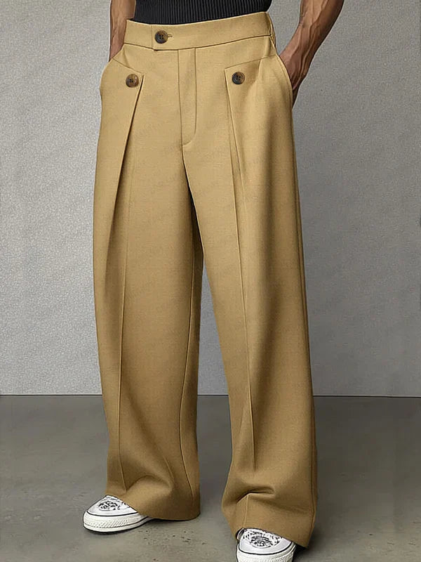 Anikia - Wide-Leg Dress Pants with Pleats