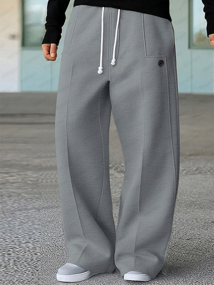Karelis - Comfy Sporty Wide Leg Pants