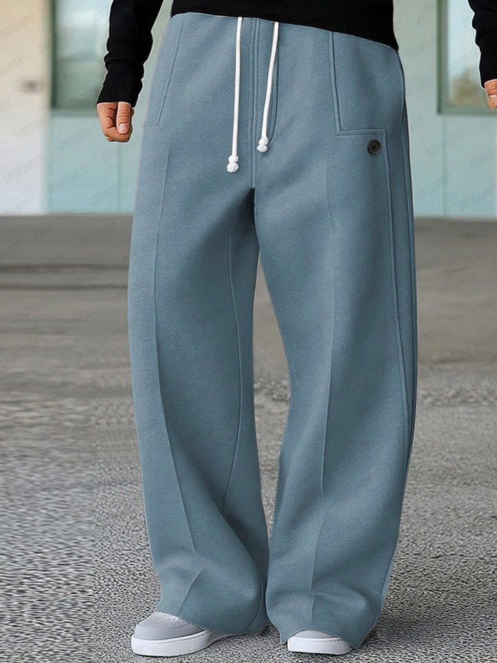 Karelis - Comfy Sporty Wide Leg Pants