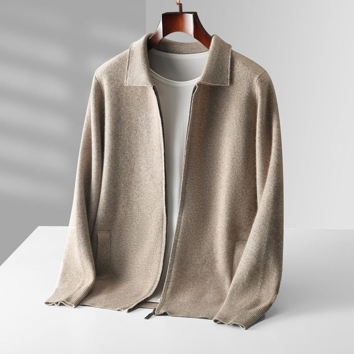Valian - Elegant Zip-Up Wool Sweater