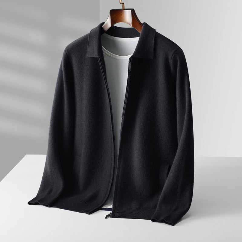 Valian - Elegant Zip-Up Wool Sweater