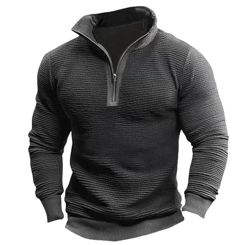 Saverio - Vintage Sweatshirt With Half Zipper
