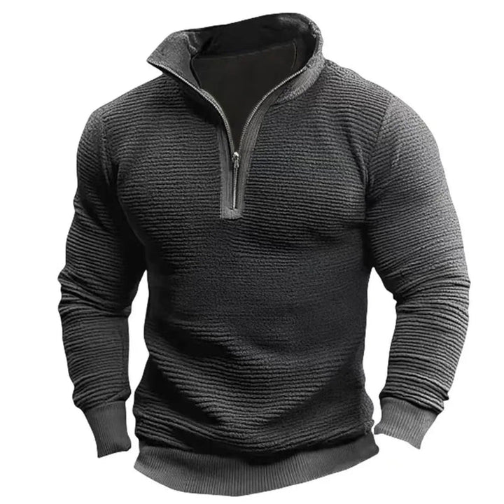 Saverio - Vintage Sweatshirt With Half Zipper