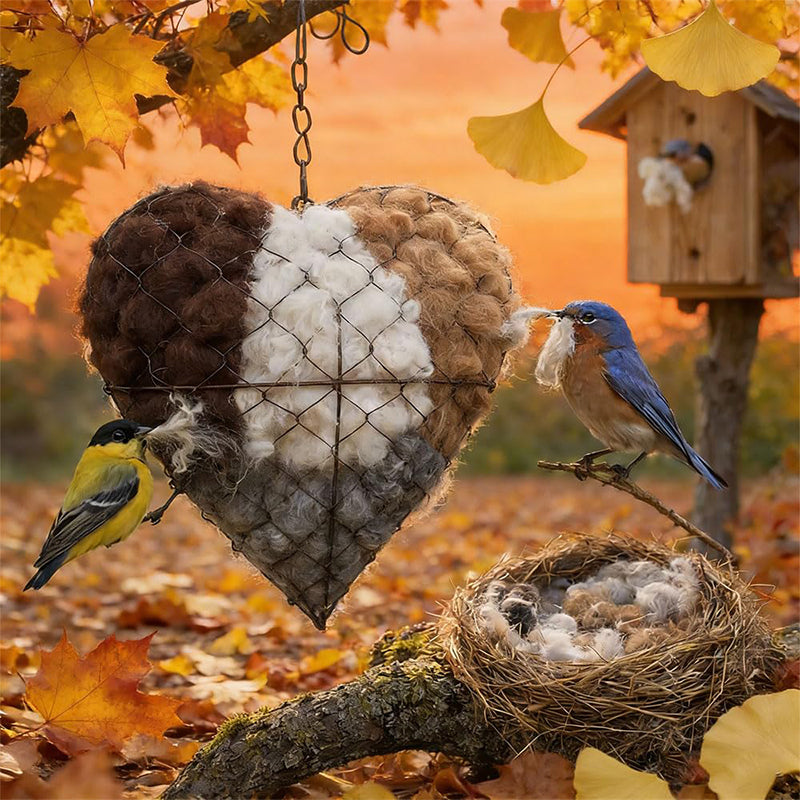 NestHeart - Soft Bird Heart for the Garden