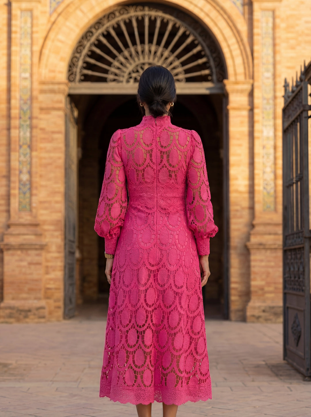 Maelle - Elegant Long Sleeve Lace Dress