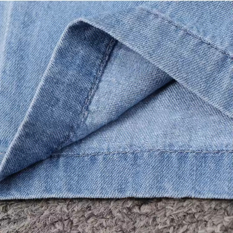 Carly - Casual Drawstring Waist Denim Jumpsuit