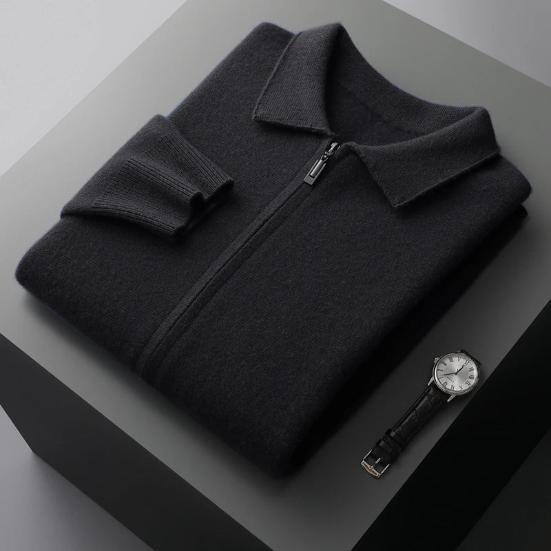 Quinton - Cashmere Cardigan With Zipper