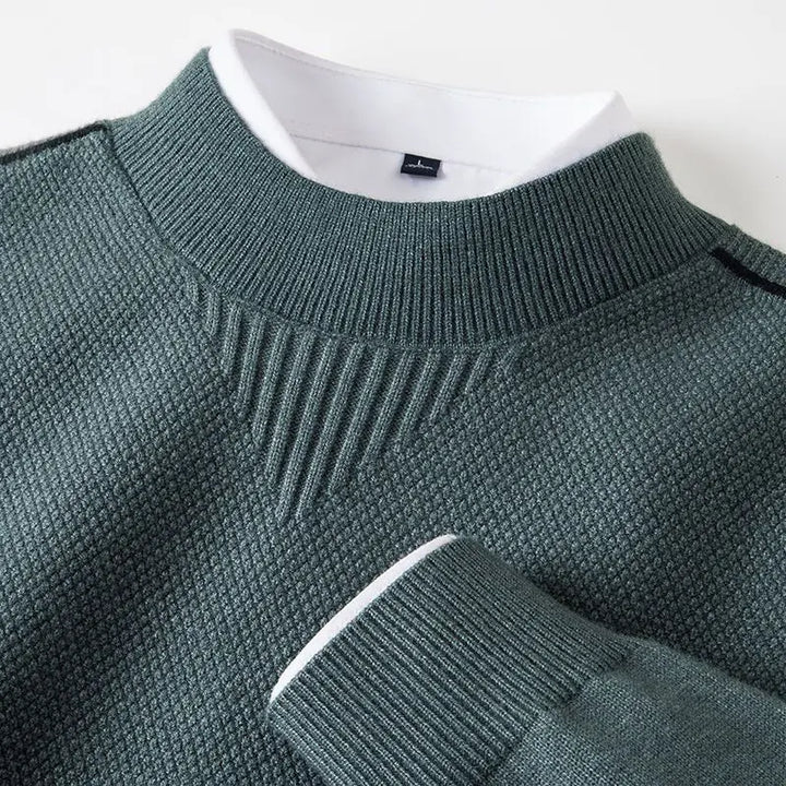 Calanthe - Long Sleeve Jacquard Sweater