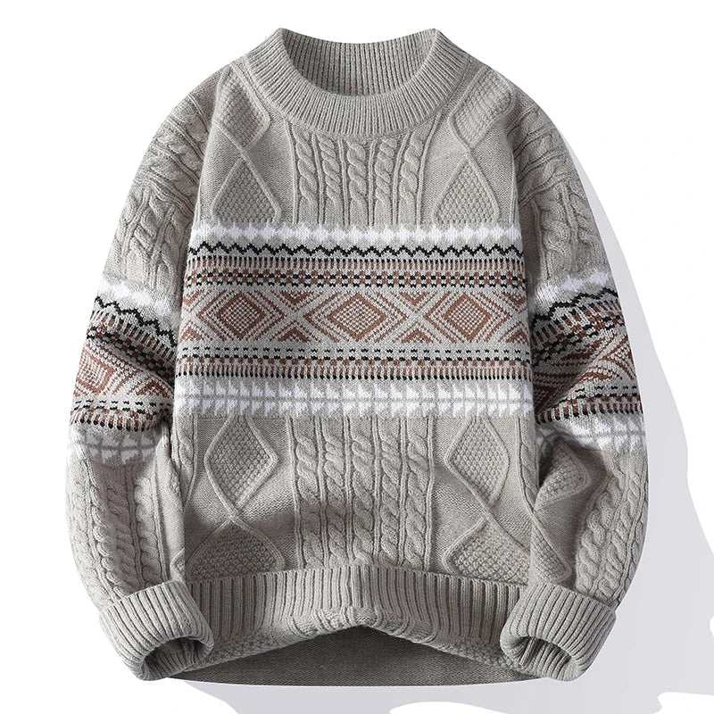 Isidoro - Comfortable Nordic Knit Sweater