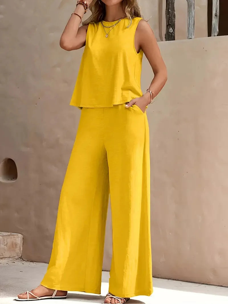 Dollie - Sleeveless Two Piece Set