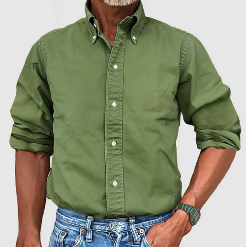 Ewan - Casual Long Sleeve Shirt With Button