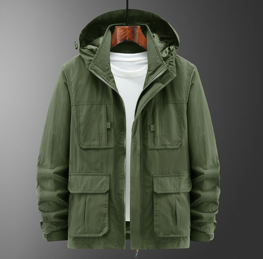 Brynjar - Hodded Jacket With Double Zipper