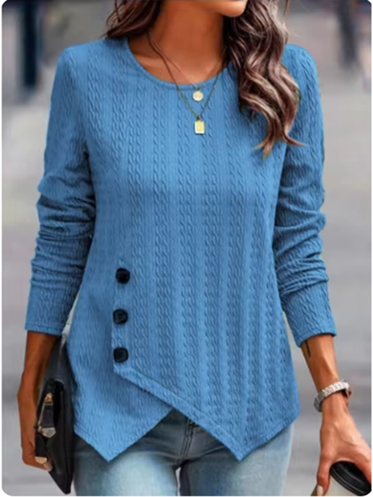 Selema - Elegant Round Neck T-Shirt