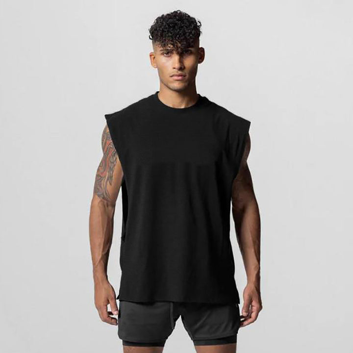 Julius - Round Neck Vest With Open Side