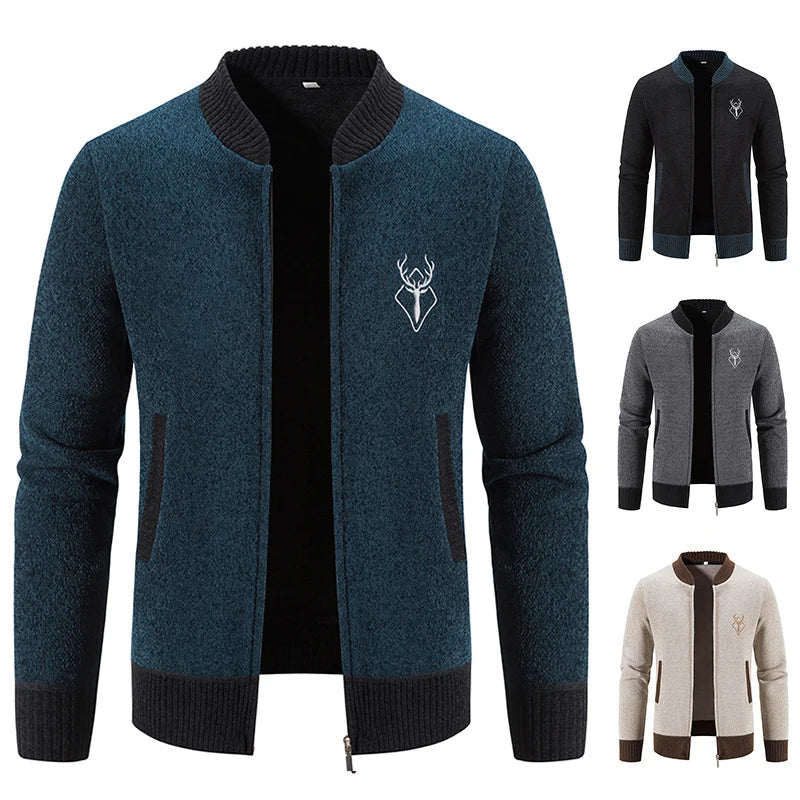 Ferrian - Knitted Cardigan With Zipper And Pockets