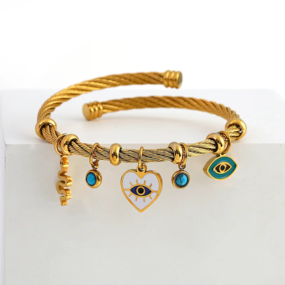 Nayvia - Evil Eye Charm Bracelet