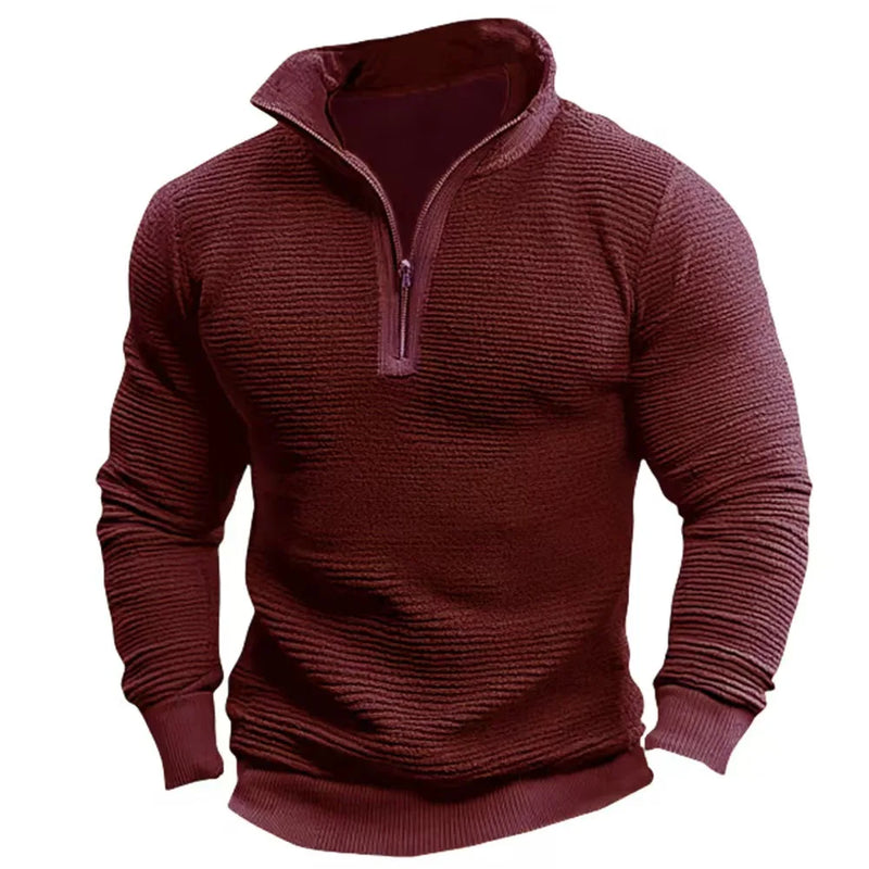Saverio - Vintage Sweatshirt With Half Zipper