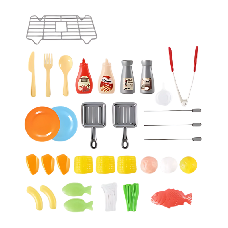 GrillMagic - Sizzling BBQ Playset with Color-Changing Food