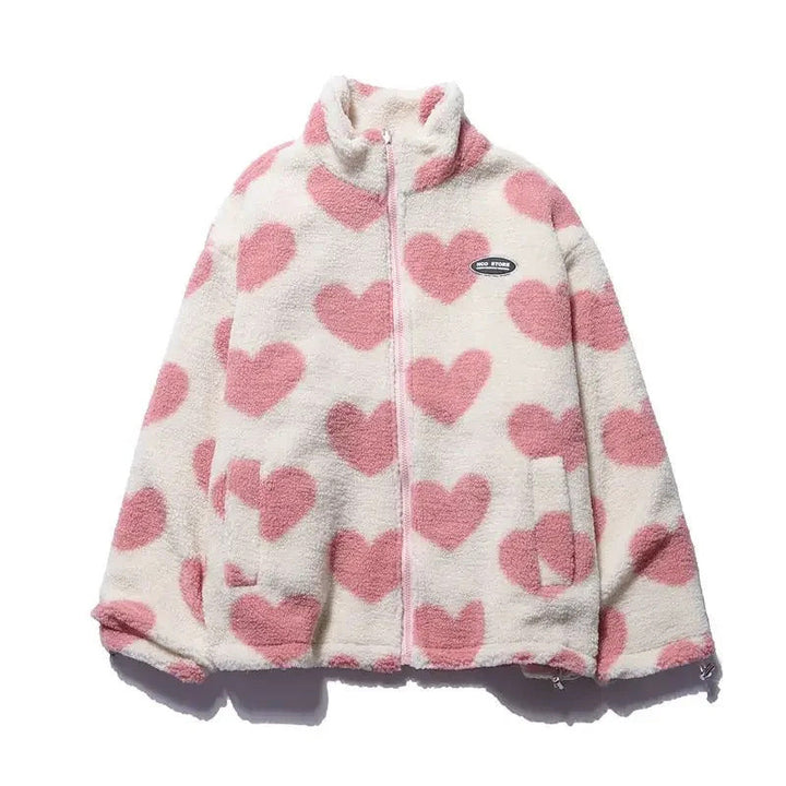 Almit - Long Sleeve Jacket With Heart Print