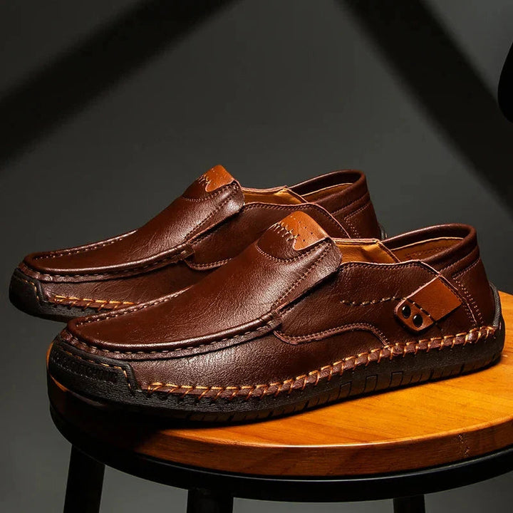 Razal - Elegant Leather Slip-On Loafers