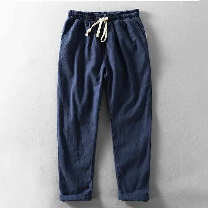 Clarke - Casual Drawstring Waist Linen Trouser