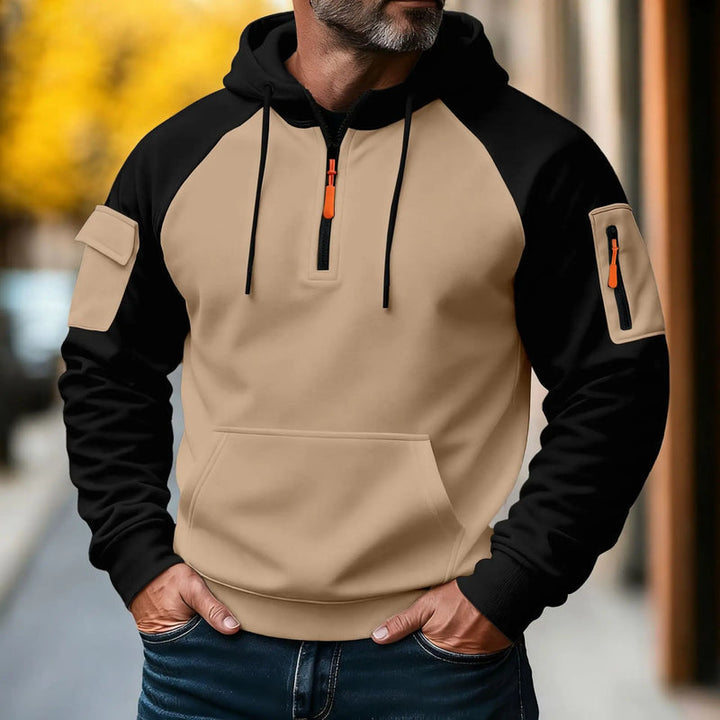 Nachman - Long Sleeve Half-Zip Hoodie