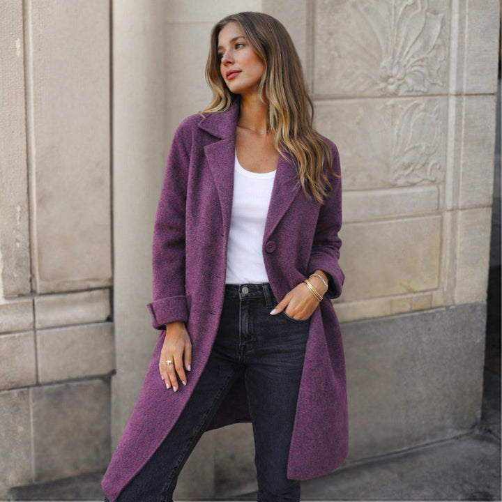 Annita - Elegant Button-Up Coat