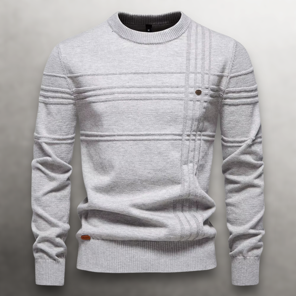 Mugur – Round Neck Pullover Knitted Sweater
