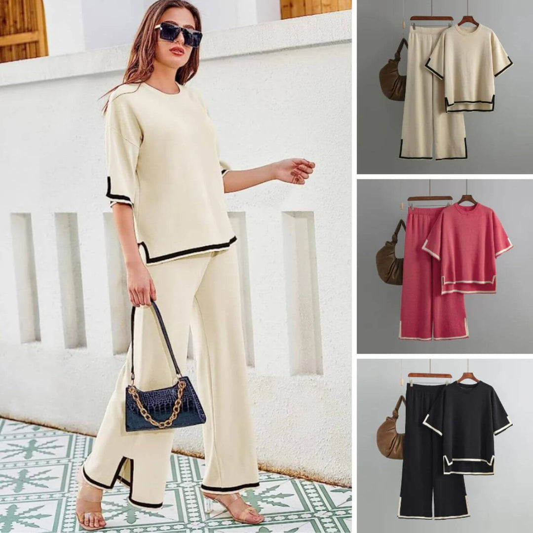 Heleta - Elegant 2 Piece Capri Set