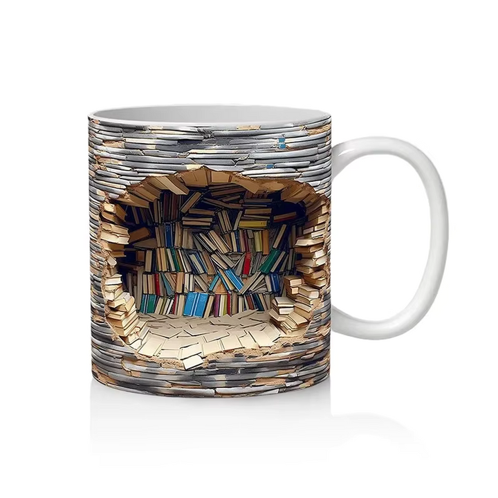 BookBrew - 3D Library Design Mug