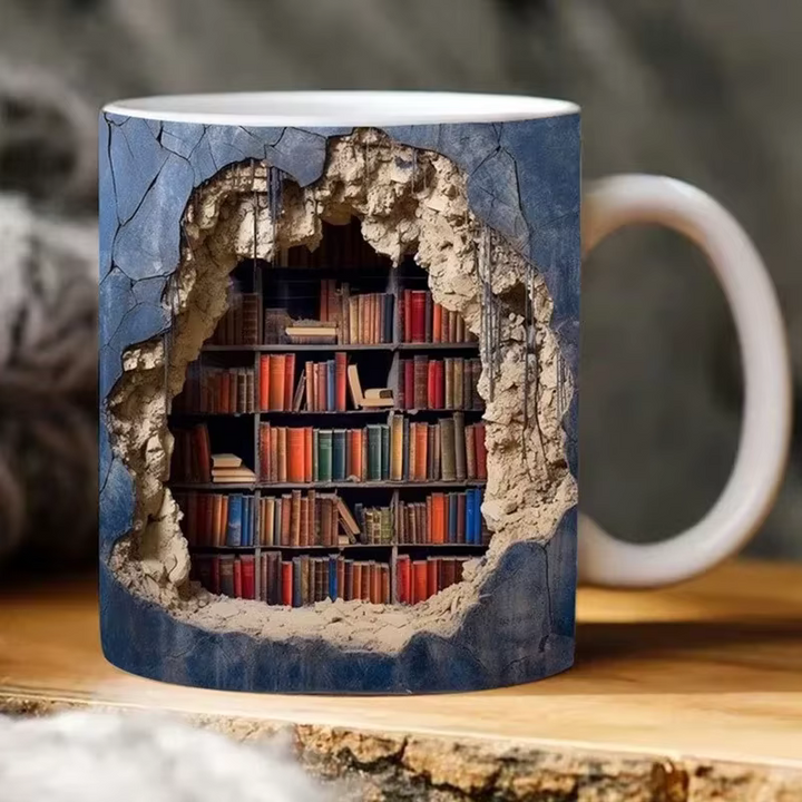 BookBrew - 3D Library Design Mug
