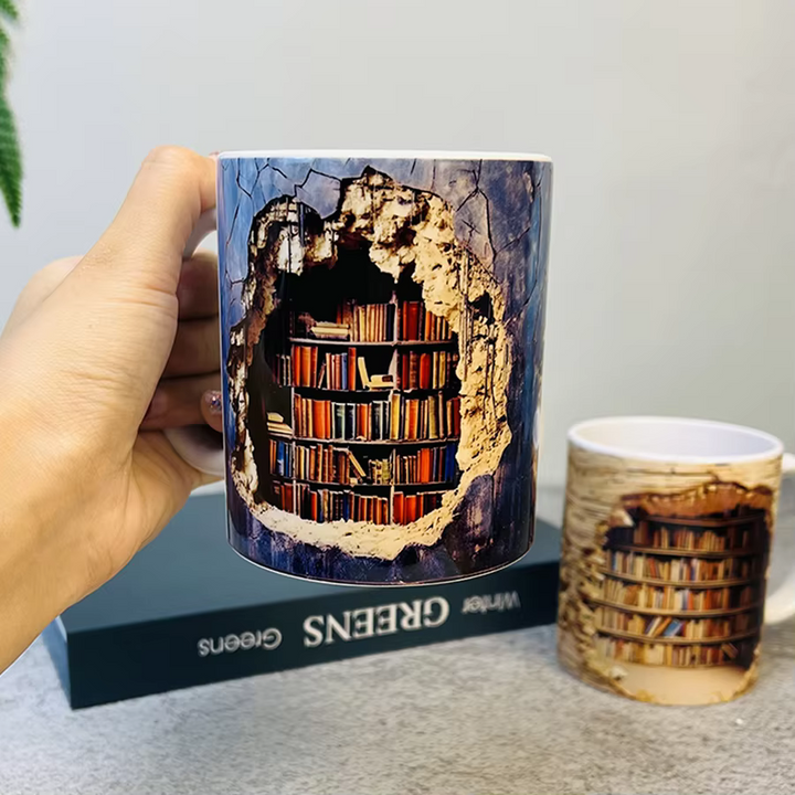 BookBrew - 3D Library Design Mug