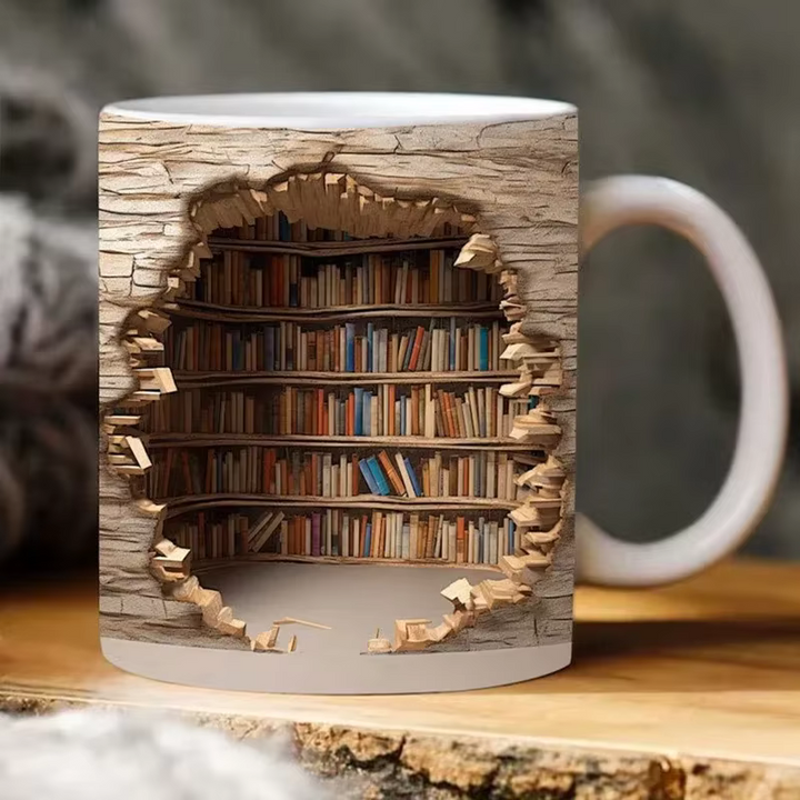 BookBrew - 3D Library Design Mug