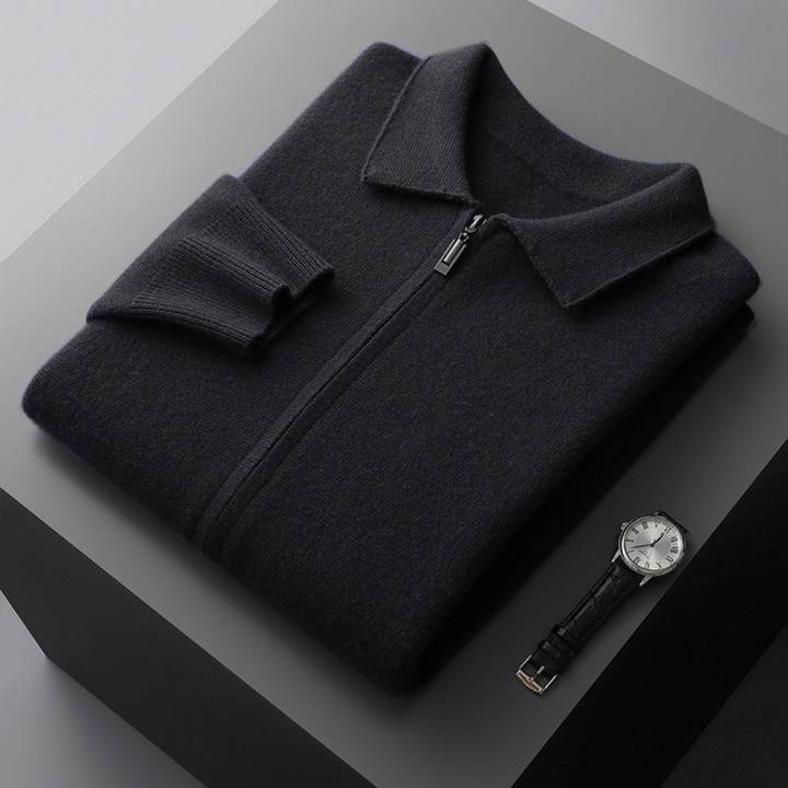 Valian - Elegant Zip-Up Wool Sweater
