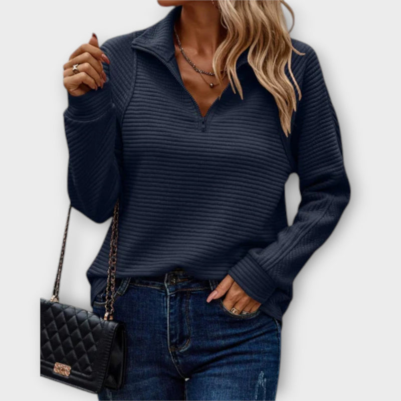 Romena - Sweater With Collar And Zip