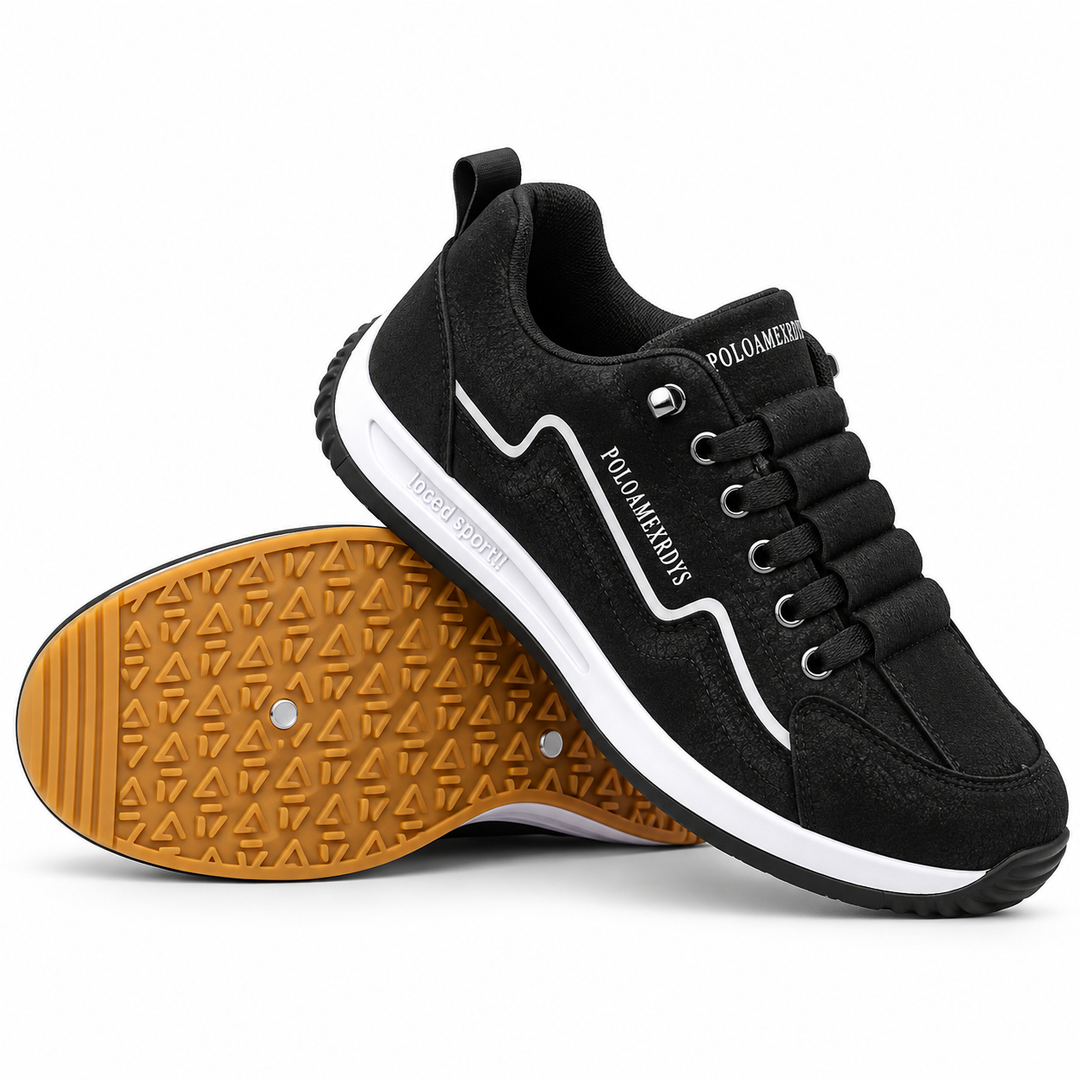 DuraEdge - Casual Sneakers With Contrast Panel Stitching