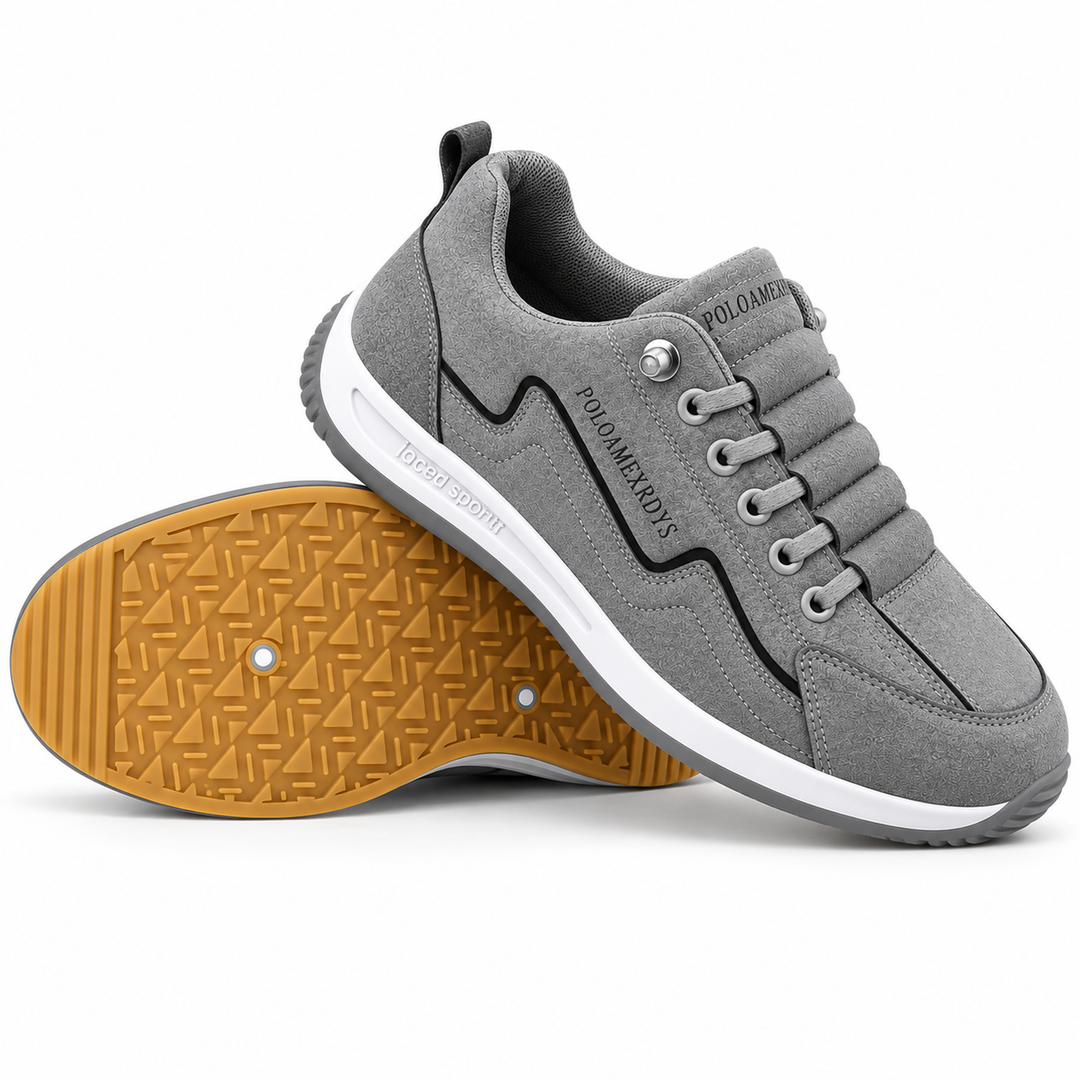 DuraEdge - Casual Sneakers With Contrast Panel Stitching
