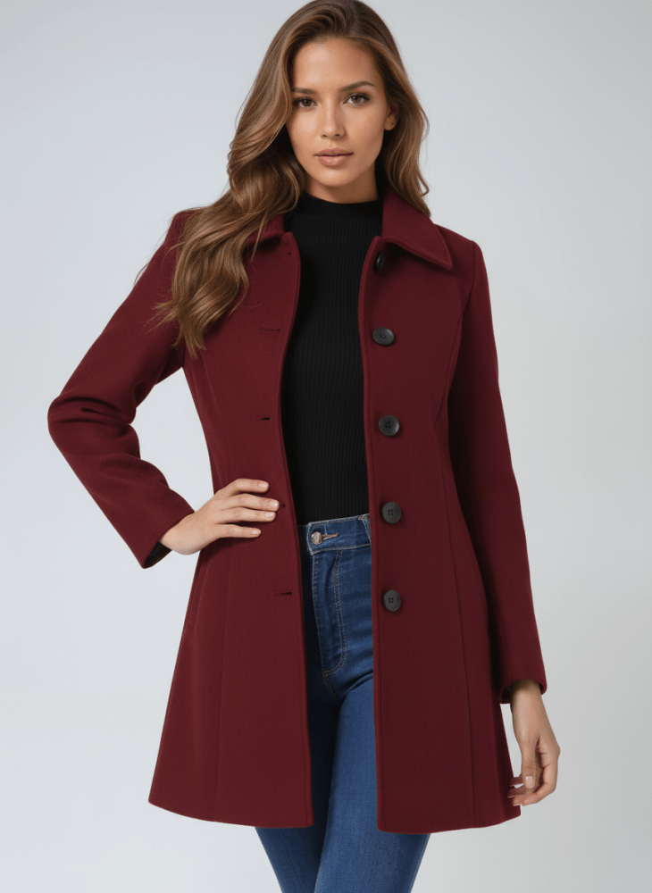 Stefenia - Winter Coat With Buttons