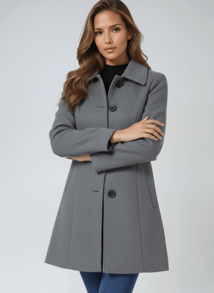 Stefenia - Winter Coat With Buttons