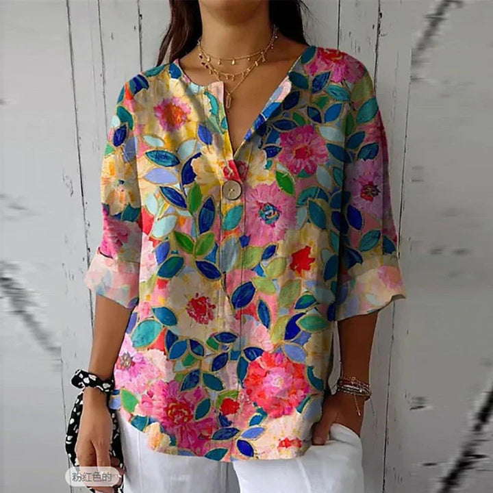 Gelsomina - Breathable Floral Blouse