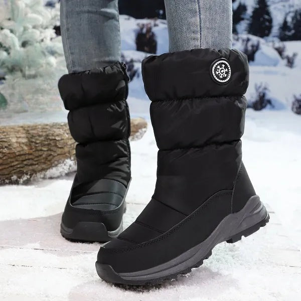 Neria - Snow Boots With Side Zipper
