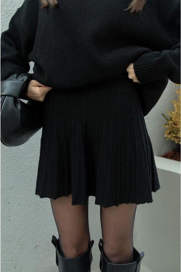 Raphaella - Knitted Sweater And Skirt Set