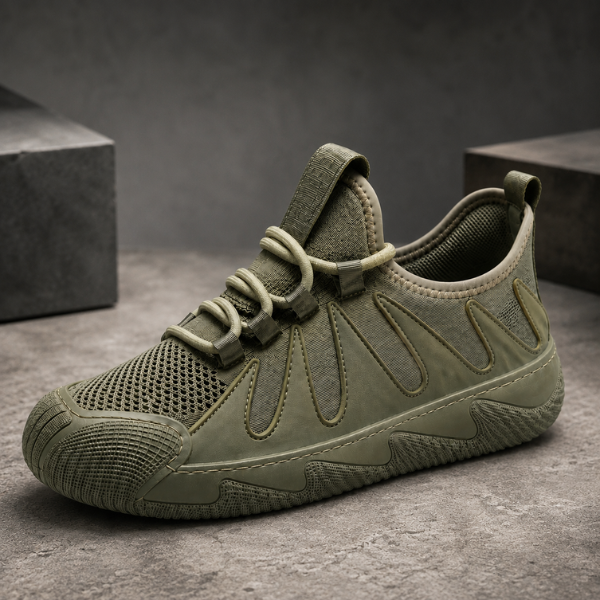 Auramark – Breathable Mesh Lace-Up Sneakers