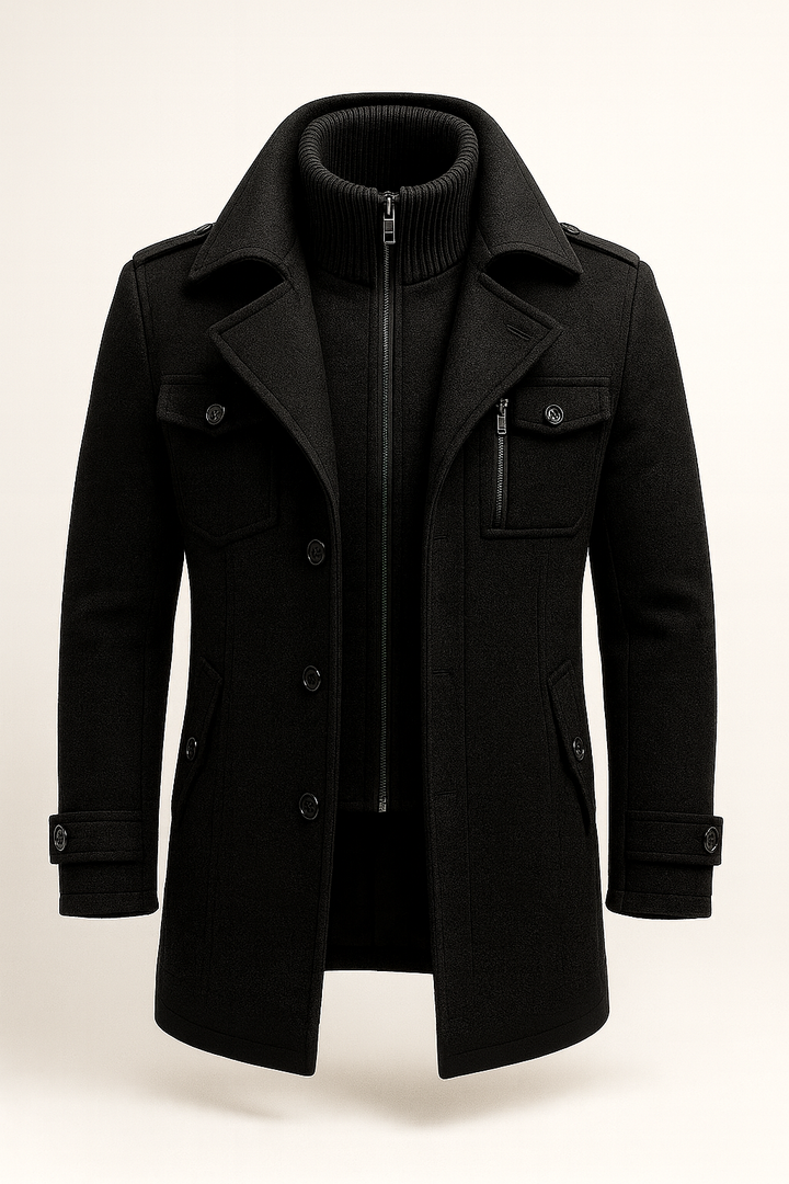 Mykhailo - Winter Overcoat With Zipper