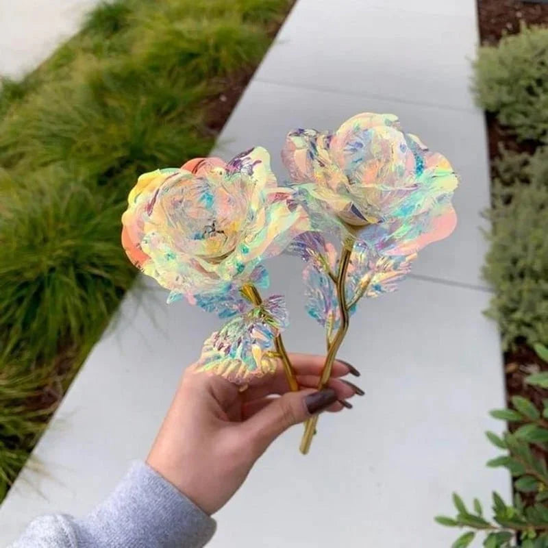 GlowPetal - Colorful Crystal Rose