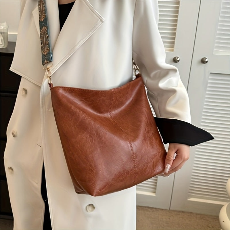 Mirelda - Casual Wide Strap Shoulder Bag
