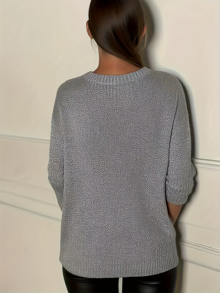 Healy - Knitted Sweater With V-Neck