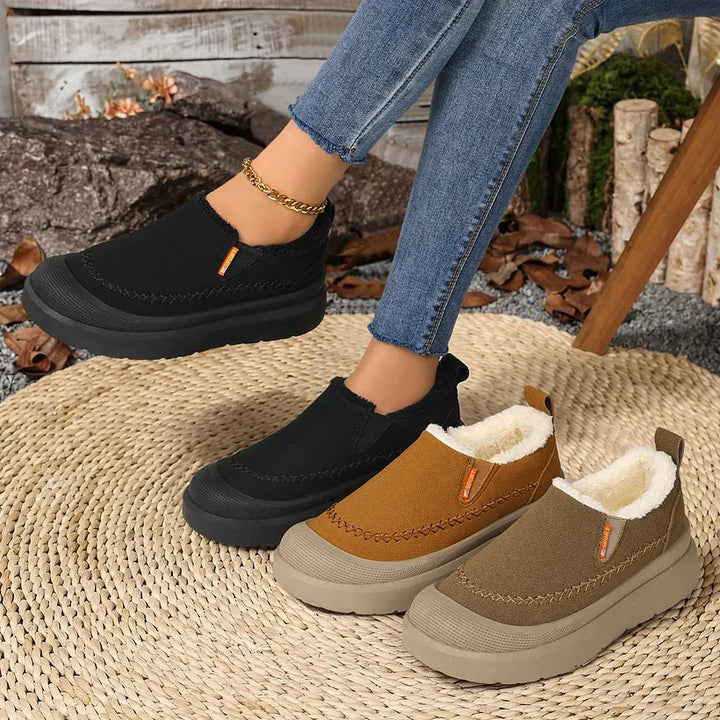 Sunnira - Elegant Shoes With Faux Fur Lining