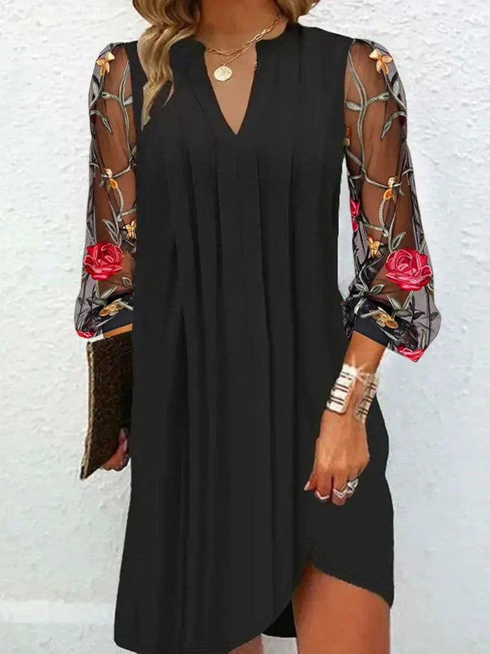 Dumelza - Floral Sleeve Mini Dress